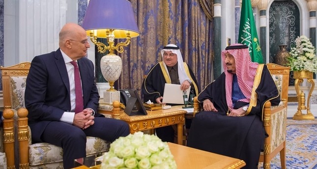زيارة وزير خارجية اليونان للمملكة العربية السعودية