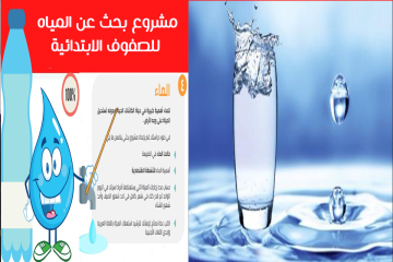 كيفية كتابة بحث عن الماء بمعايير الوزارة لكل صفوف النقل ورفع البحث عبر منصة أدمودو