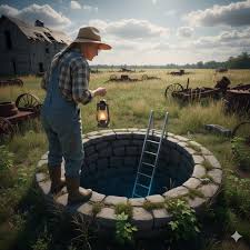 قصة ذهبت امرأة مُسِنّة لتنظيف بئرٍ مهجور