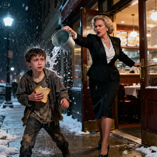 سكبت الماء على طفل مشرّد… لكن ما فعله بلقمة خبز صدمها للأبد