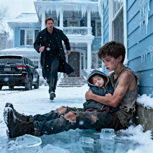 طفل مشرّد خاطر بحياته في أبرد ليلة… وما رآه والد الطفلة الملياردير غيّر كل شيء  في