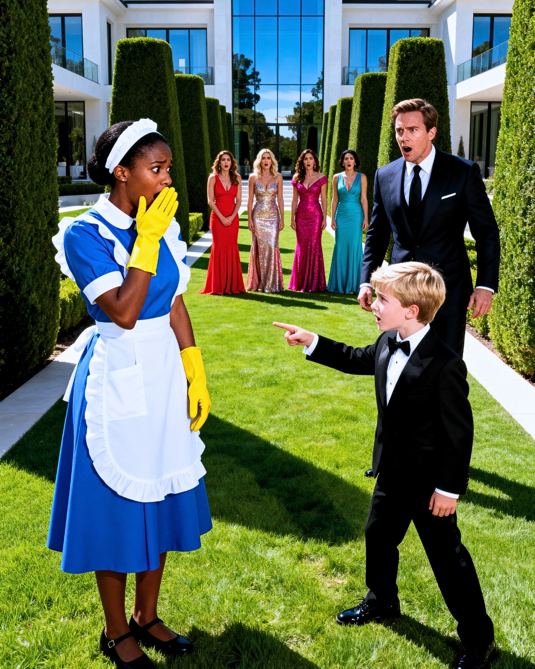 المليونير طلب من ابنه يختار زوجته… لكن اختيار الطفل قلب القصر رأسًا على عقب!