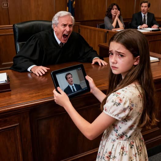 ابنتي ذات العشر سنوات أوقفت المحكمة بجملة واحدة… وعندما عُرض الفيديو تغيّر الحكم بالكامل