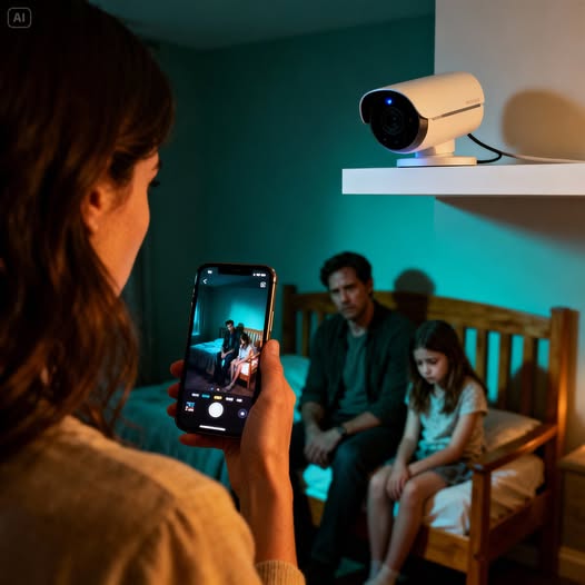 وضعتُ كاميرا خفيّة في غرفة ابنتي… فاكتشفت أيّ رجلٍ تزوّجت