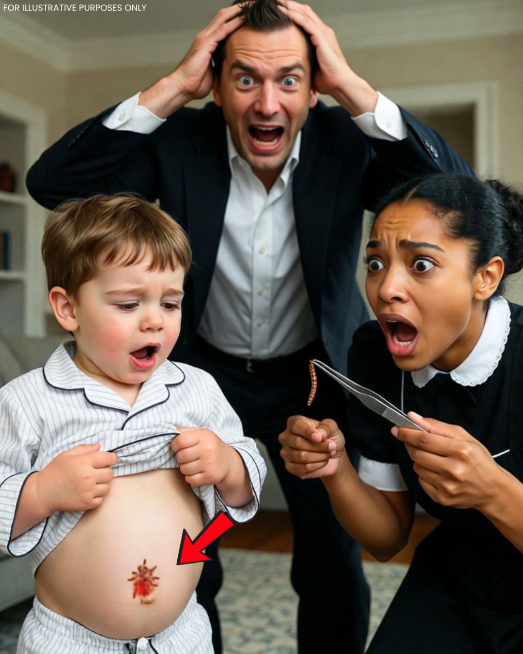 كان ابنه يصرخ من الألم… وما اكتشفته المربّية الجديدة قلب حياة الملياردير رأسًا على عقب